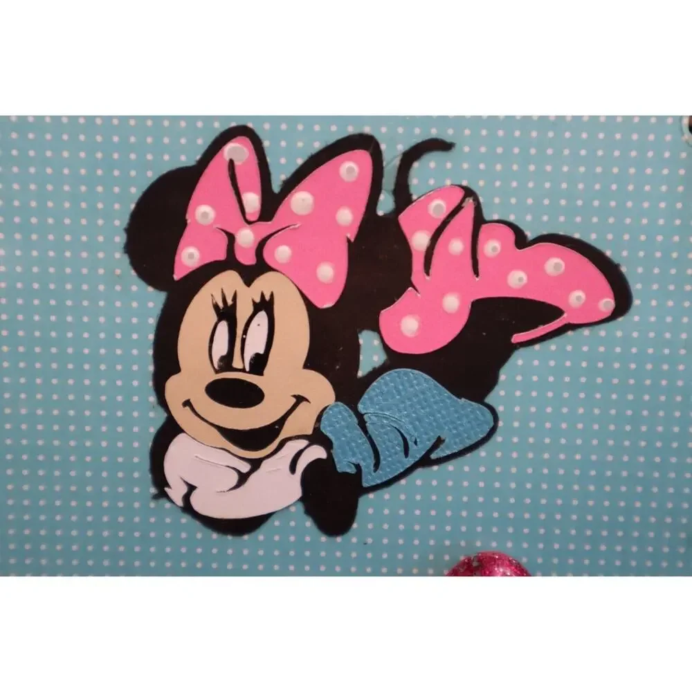 Disney Mickey Minnie Mouse Luggage Tag Set Loose Leaf Binder Key Ring His & Hers